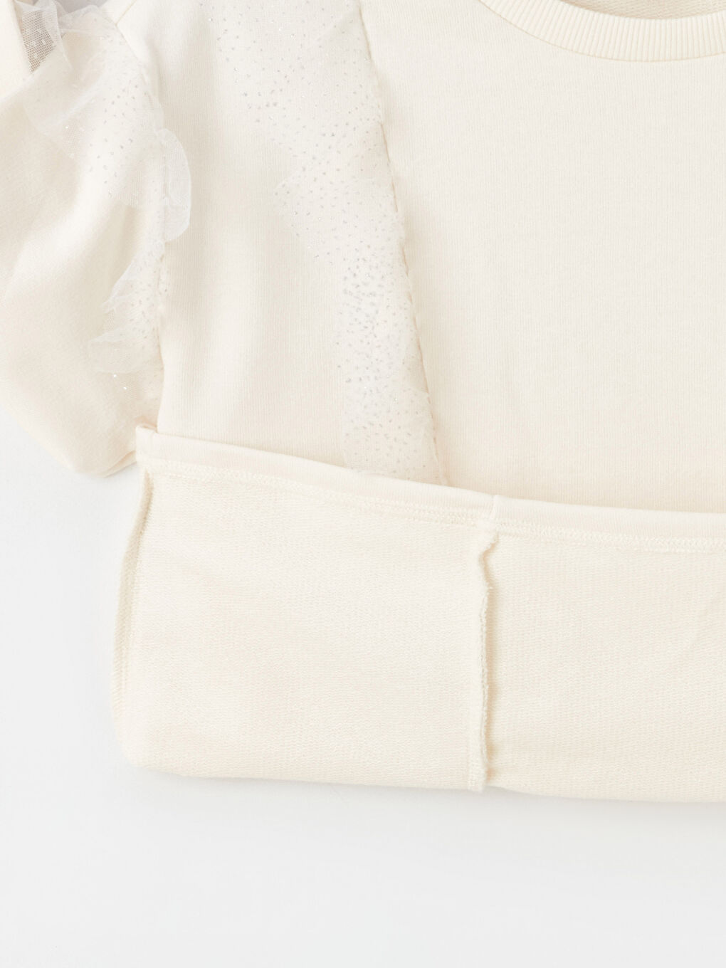 LCW Kids Rundhalsausschnitt Langarm Sweatshirt für Mädchen -W3BI92Z4-FDV