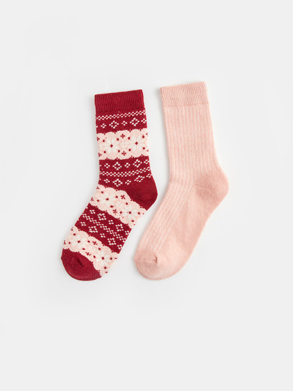 Gemusterte Knöchelsocken für Damen 2er-Pack