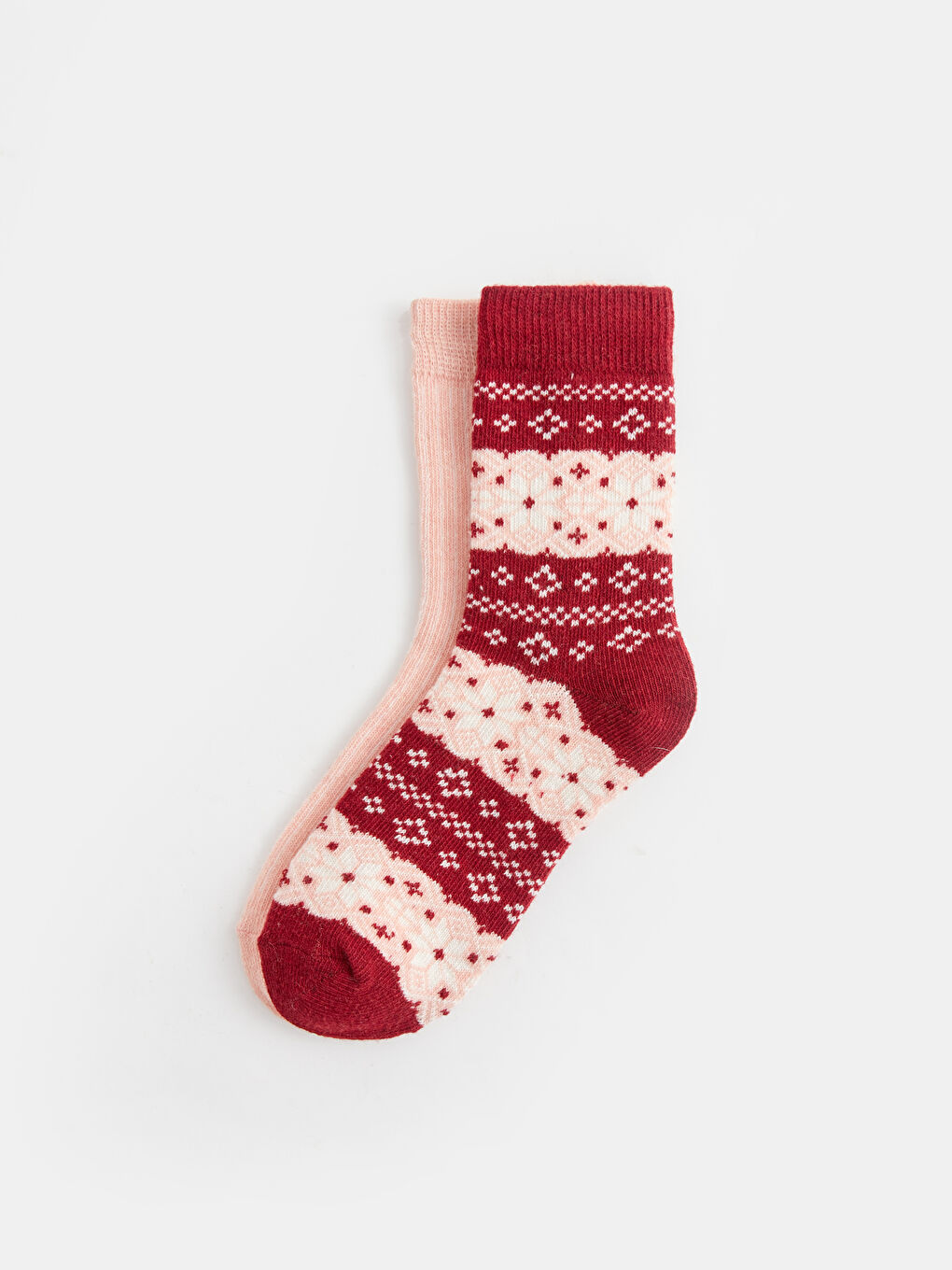 Gemusterte Knöchelsocken für Damen 2er-Pack-1