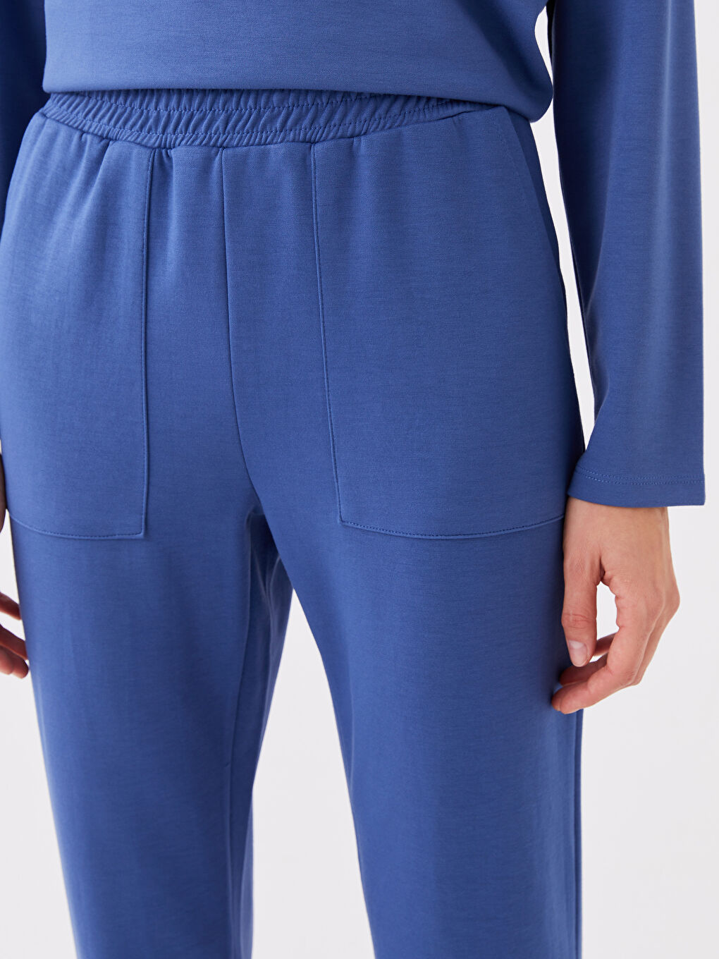 LCW DREAM Damen Pyjama-Hosen mit elastischem Bund und schlichtem Design -W3BJ50Z8-HRQ