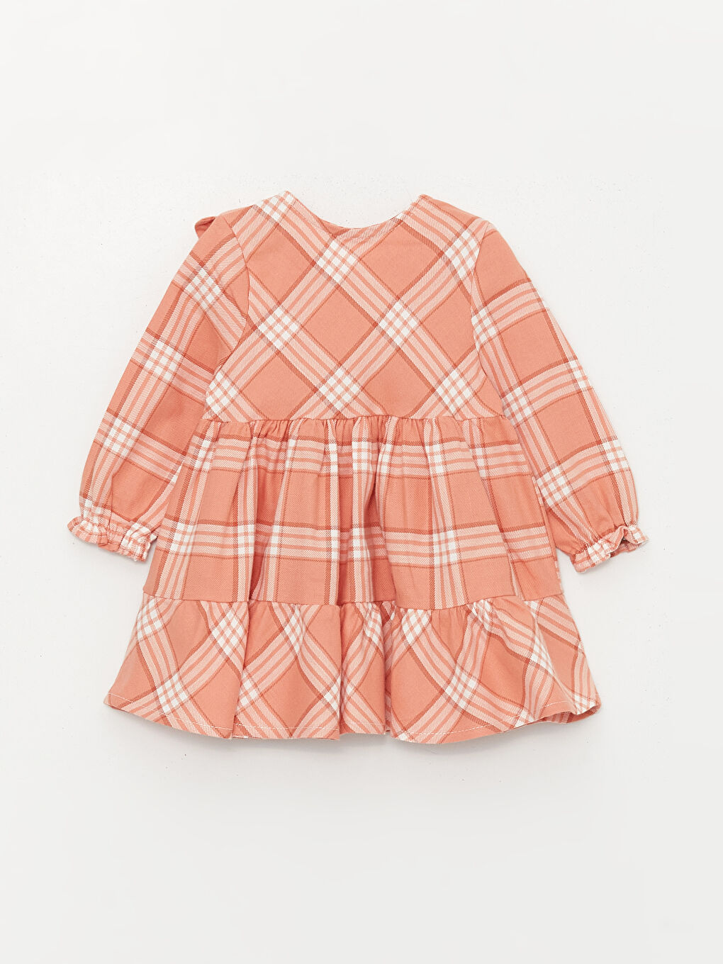 Платье для малышки с воротником Бебе и длинным рукавом + повязка для волос, комплект из 2 предметов-1