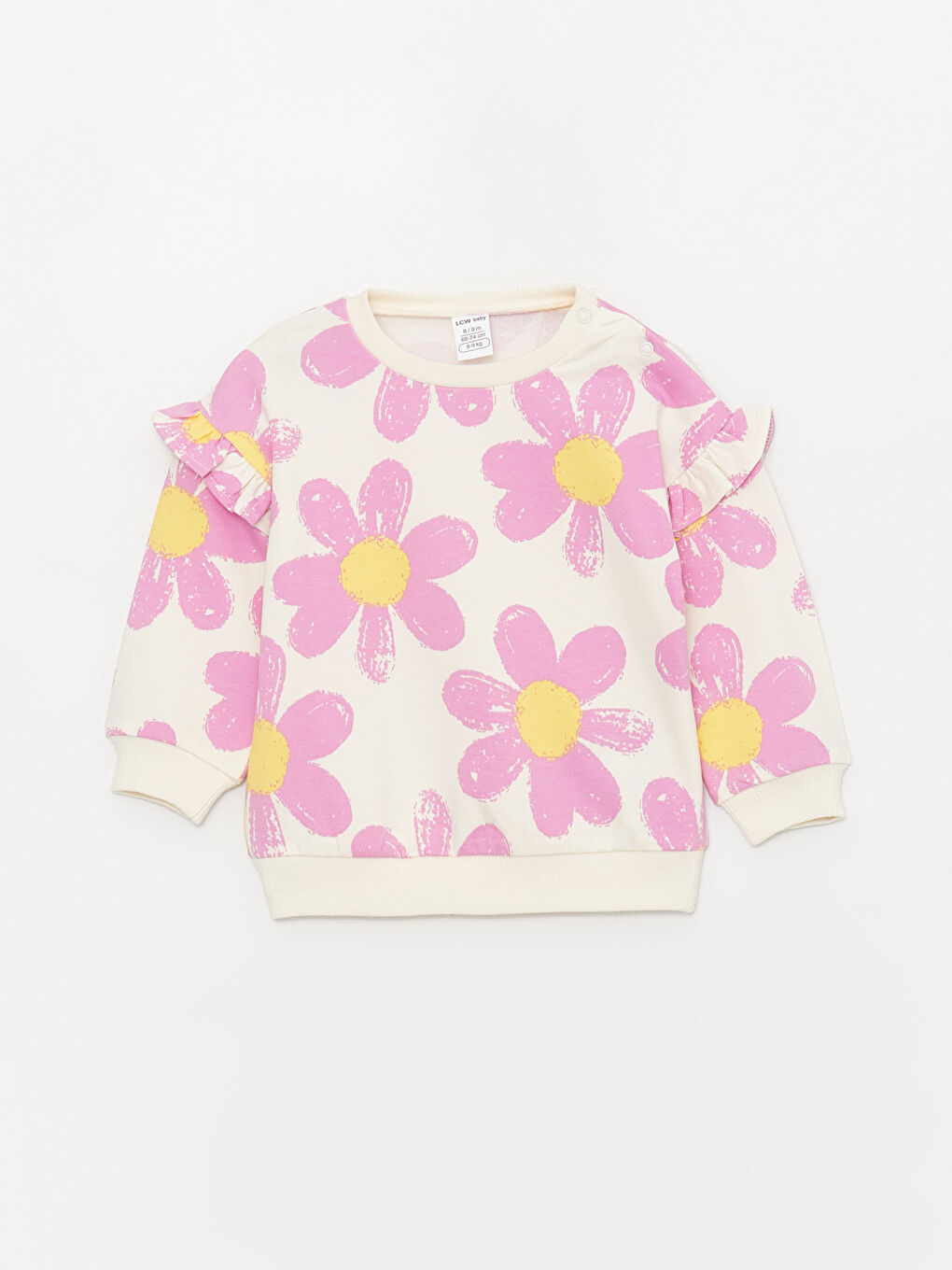 Ensemble 2 Pièces Sweat-Shirt à Col Rond et Pantalon de Survêtement pour Bébé Fille à Manches Longues-1