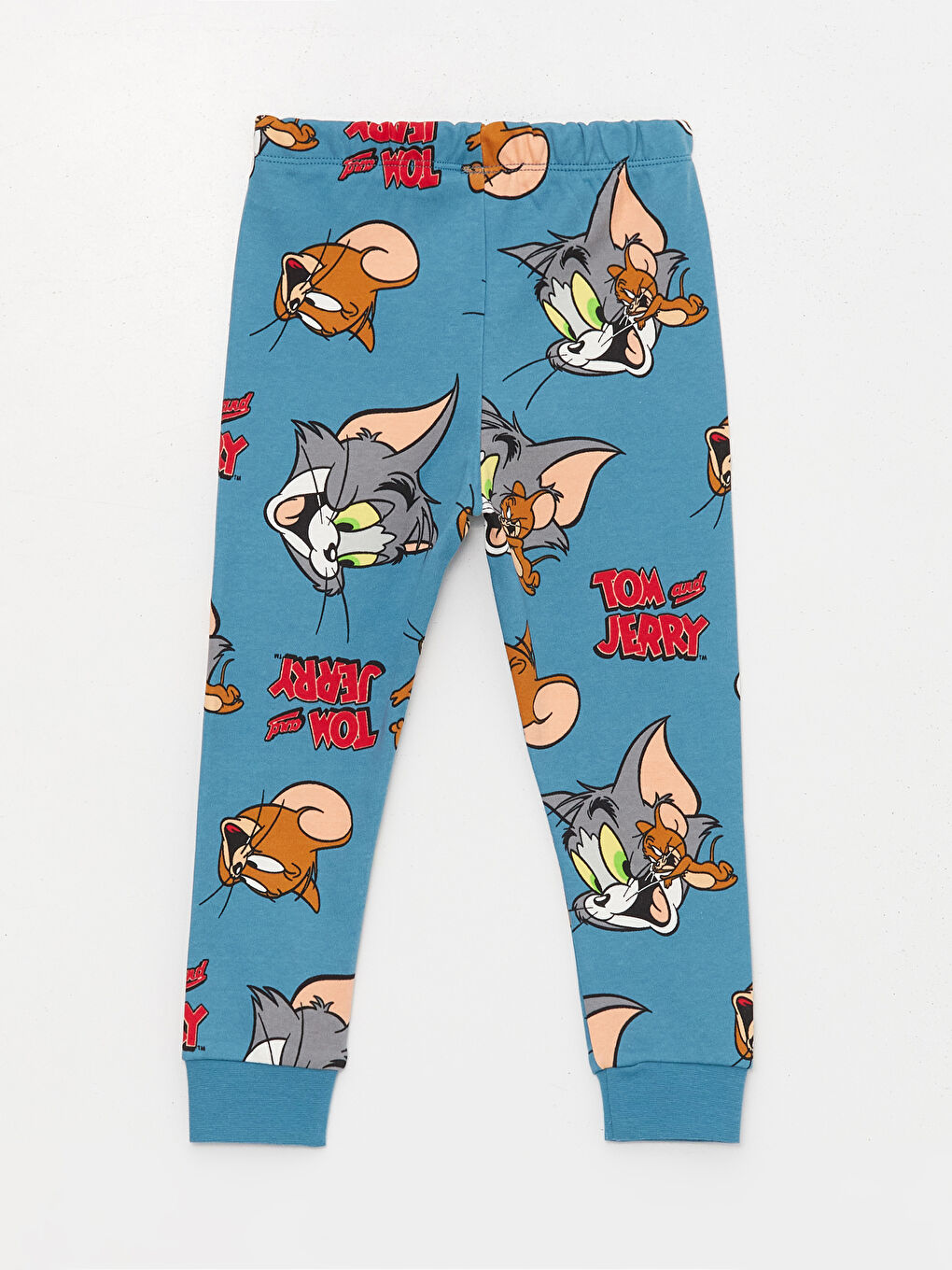 Crew Neck Long Sleeve Tom&Jerry Printed Baby Boy Pajama Set-4