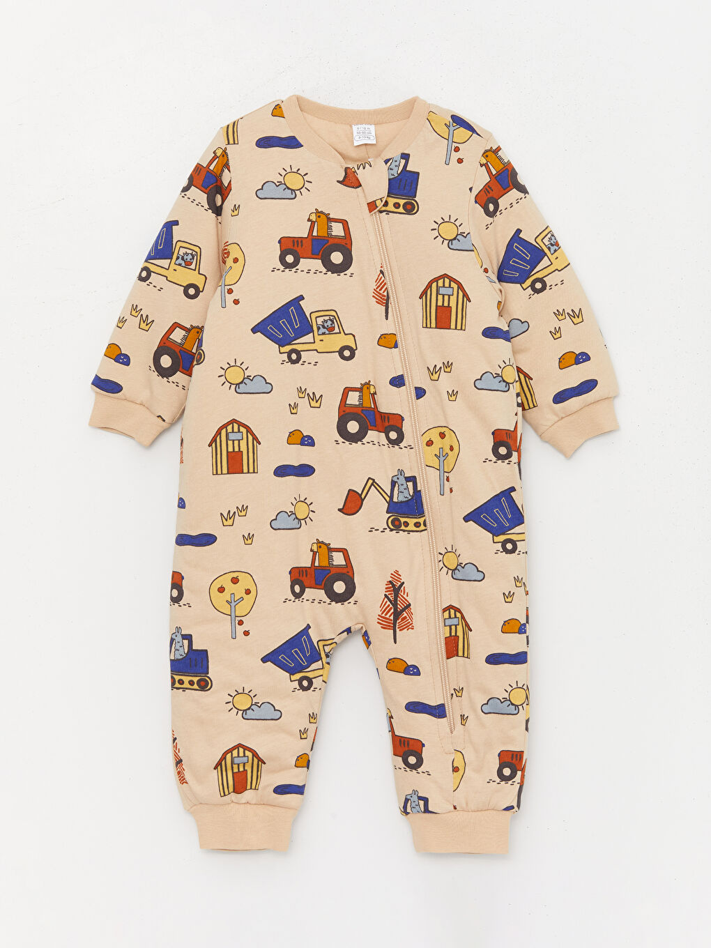 Bej 2.5 Tog Elyaflı Erkek Bebek Uyku Tulumu