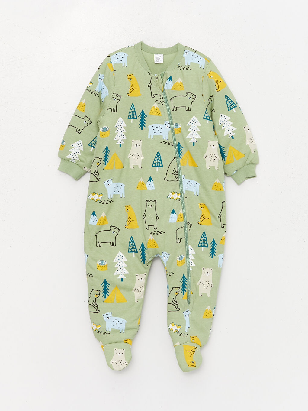 Yeşil 2.5 Tog Elyaflı Erkek Bebek Uyku Tulumu