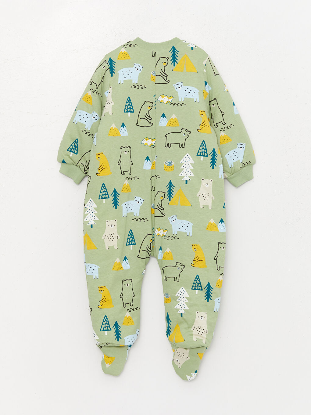 Yeşil 2.5 Tog Elyaflı Erkek Bebek Uyku Tulumu-1