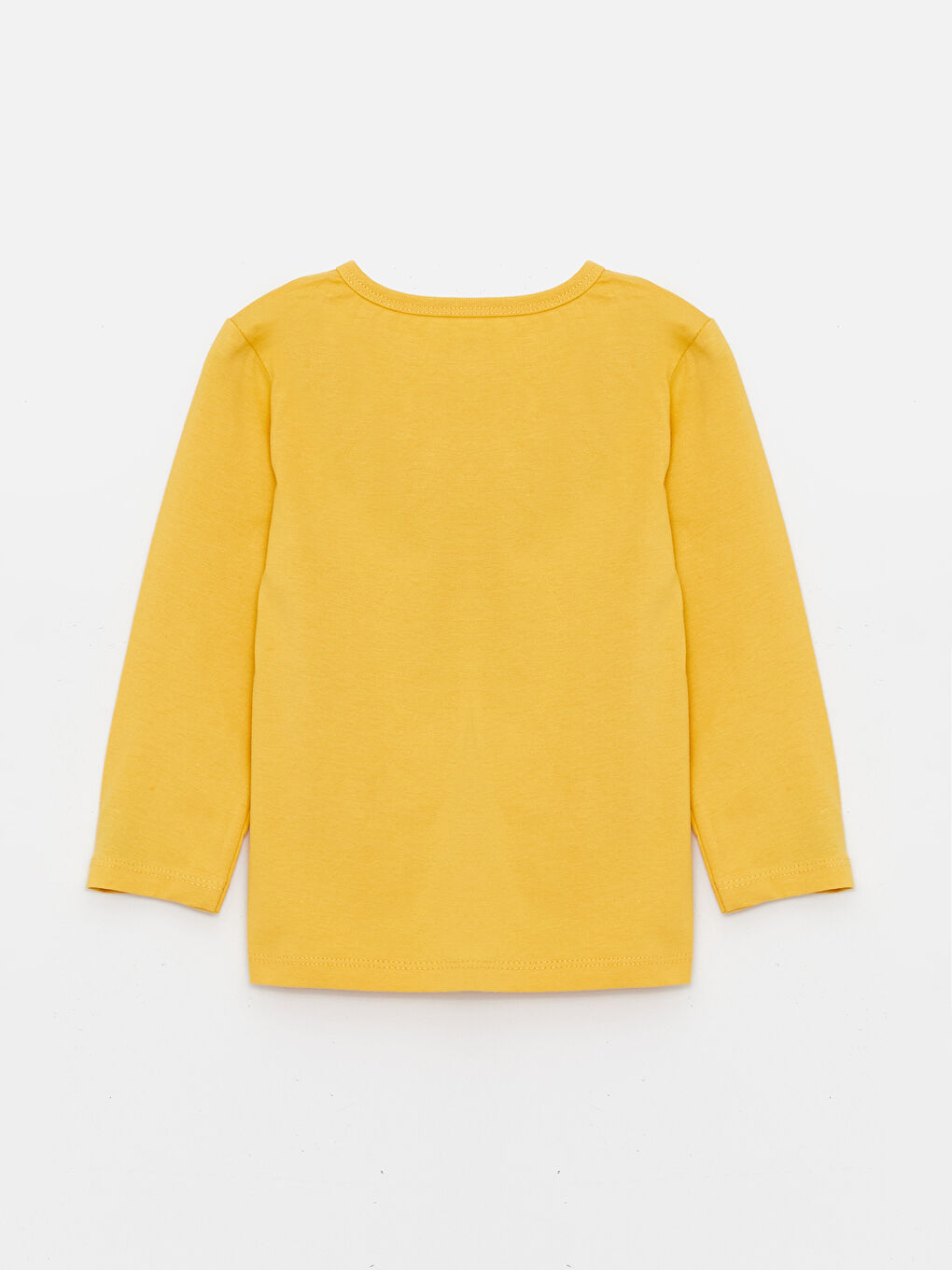 Sarı Bisiklet Yaka Uzun Kollu Erkek Bebek Pijama Takım 2'li-2