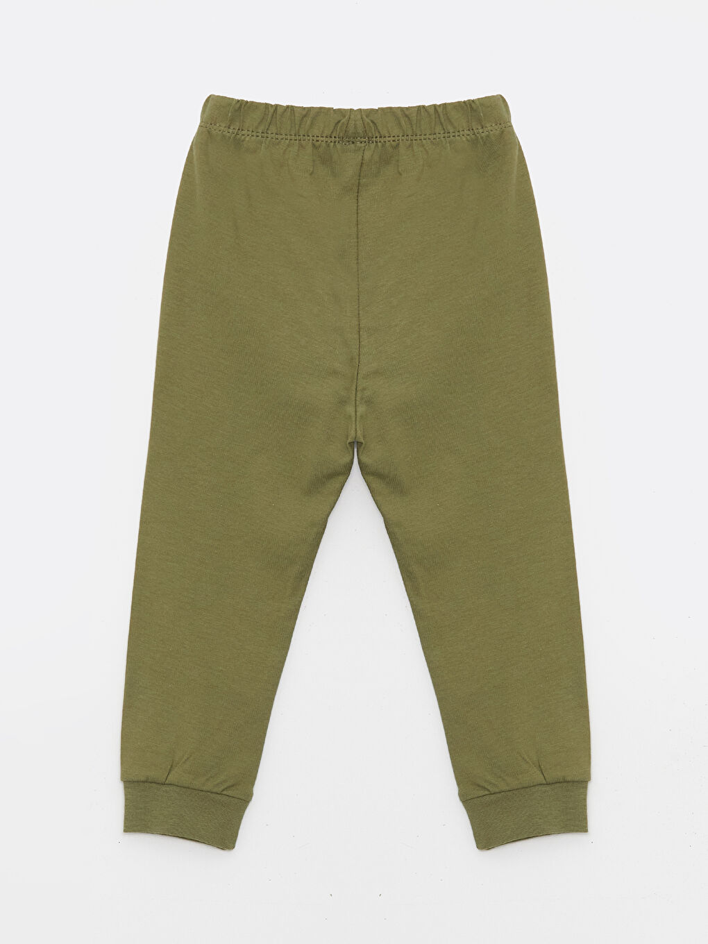 Sarı Bisiklet Yaka Uzun Kollu Erkek Bebek Pijama Takım 2'li-4