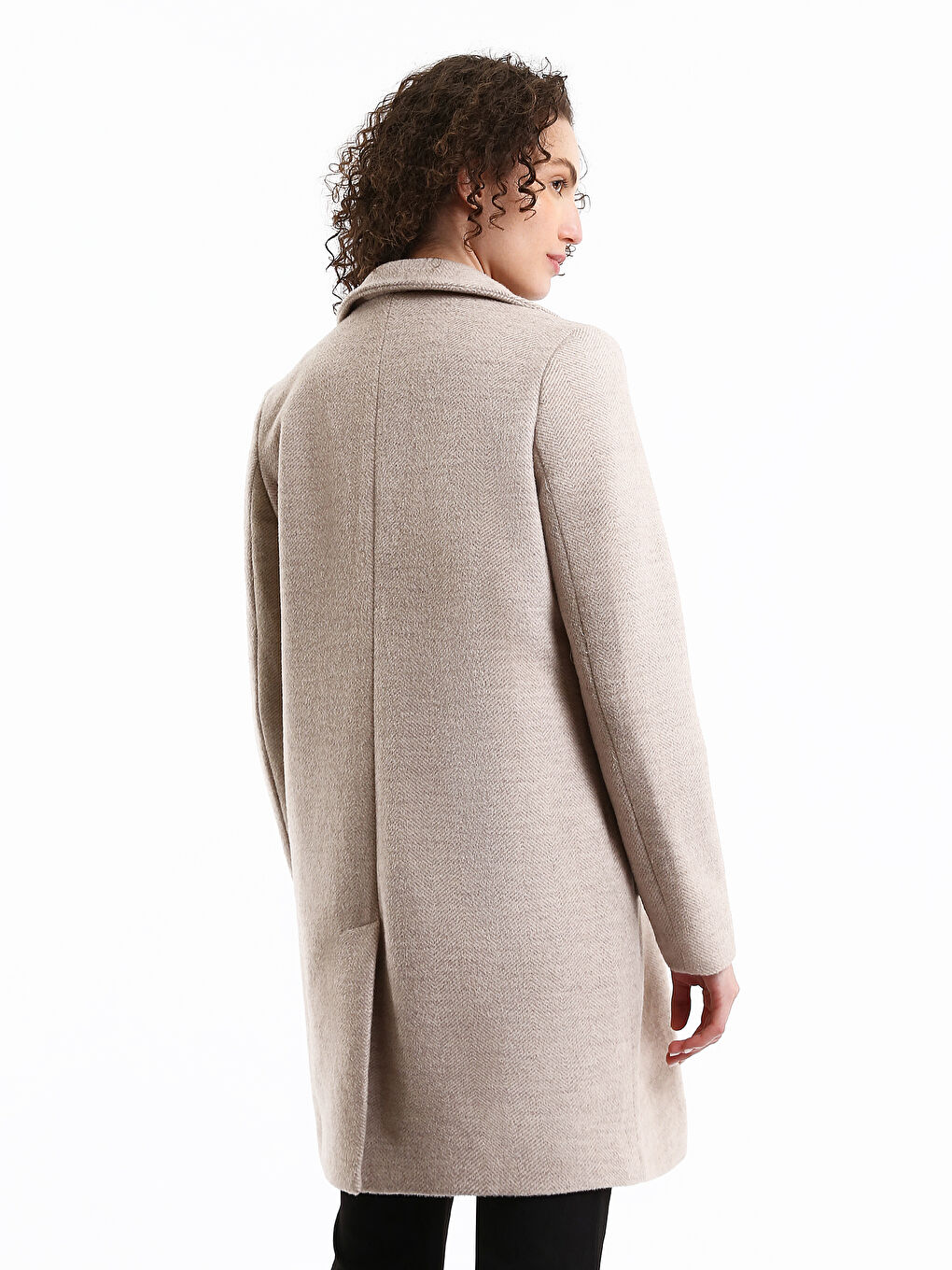 Shirt Neck Regular Long Sleeve Women's Cachet Coat-4