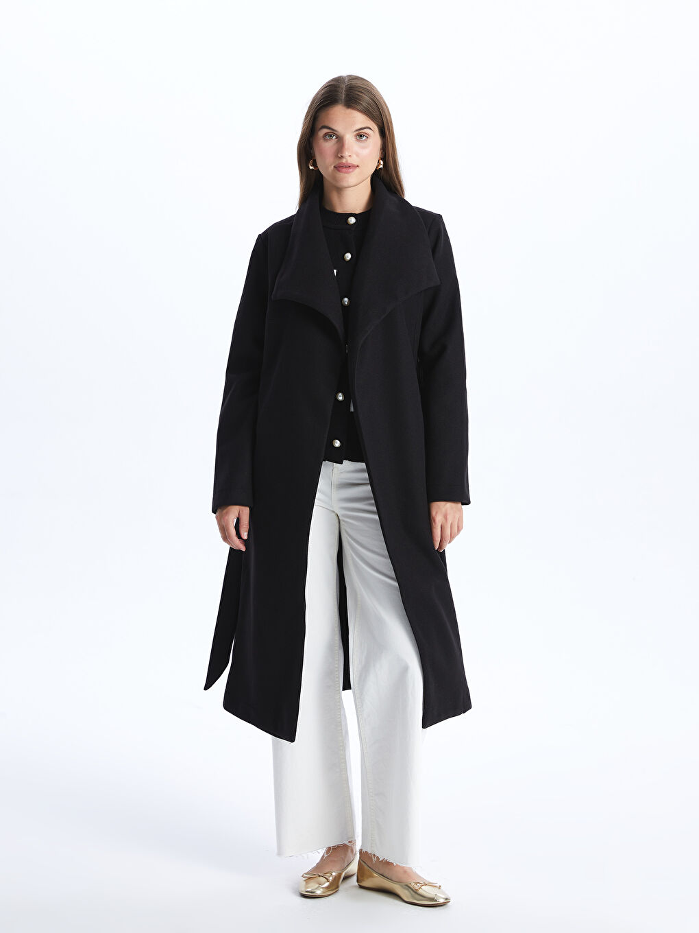 بالطو ياقة الجاكيت للسيدات كاشيه