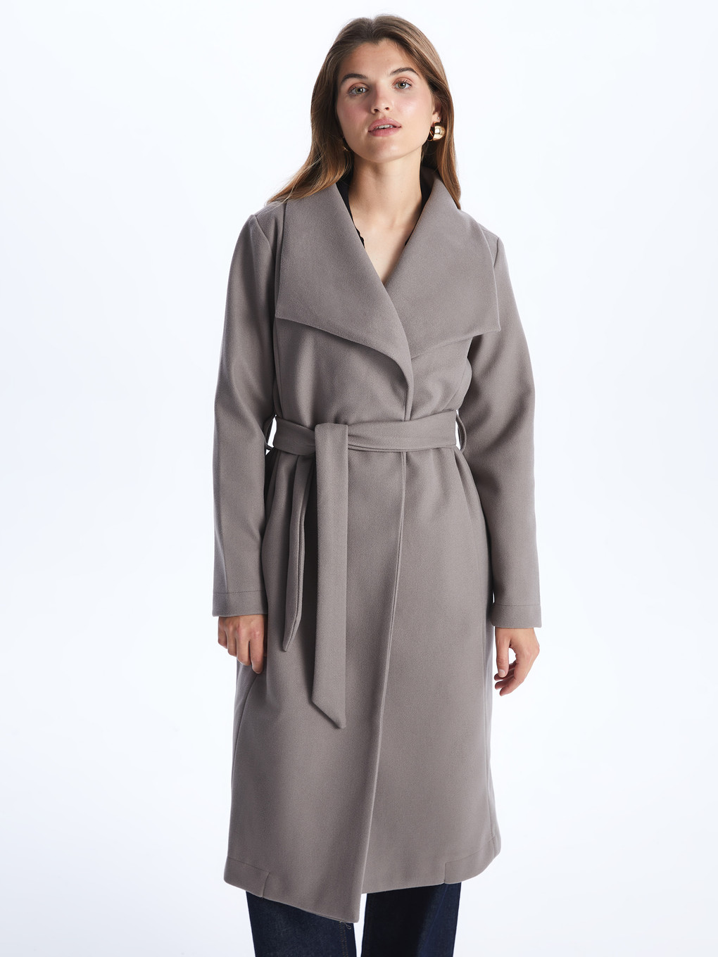 Jacket Collar Women's Cachet Overcoat-5