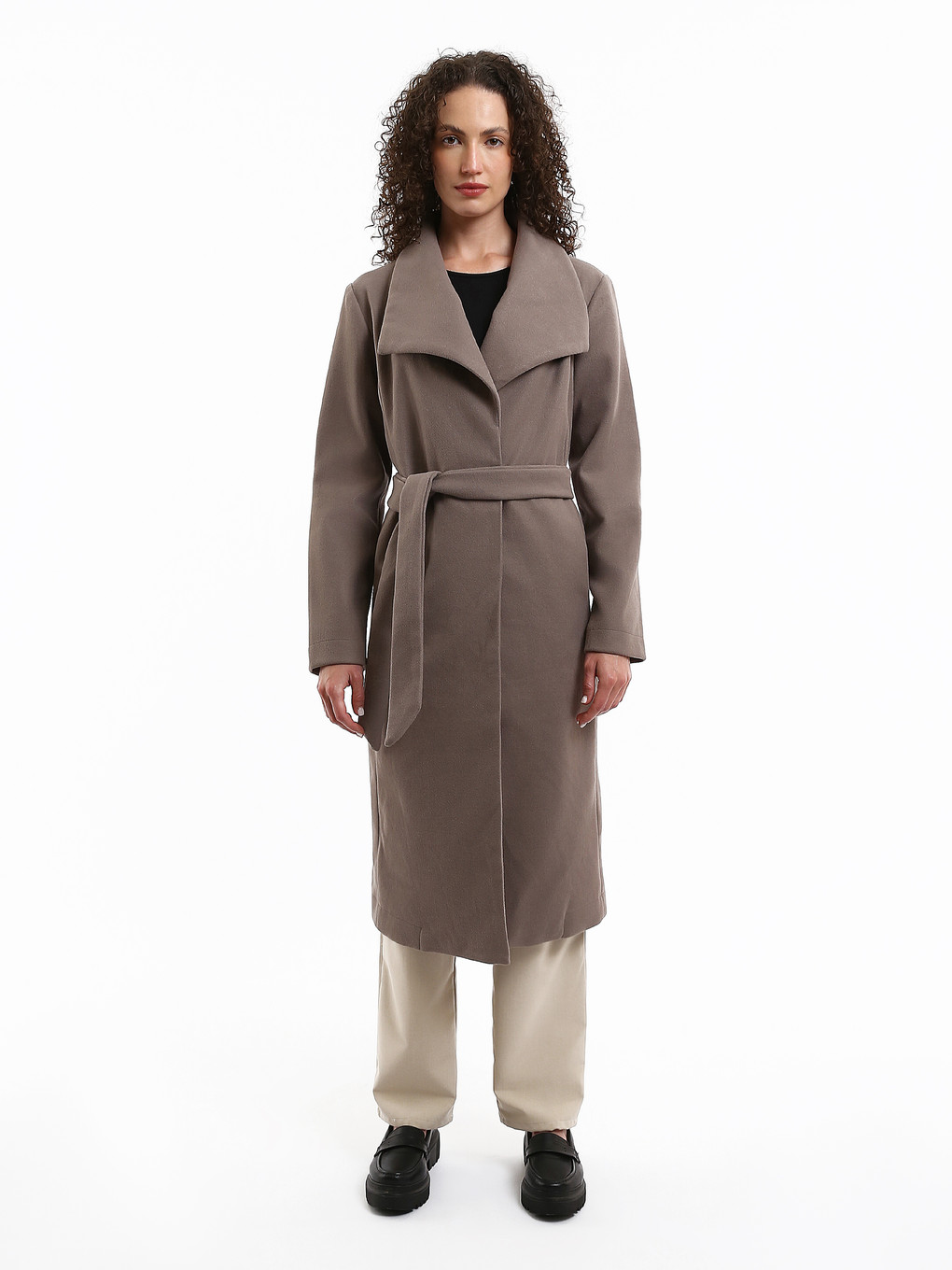 Jacket Collar Women's Cachet Overcoat-1