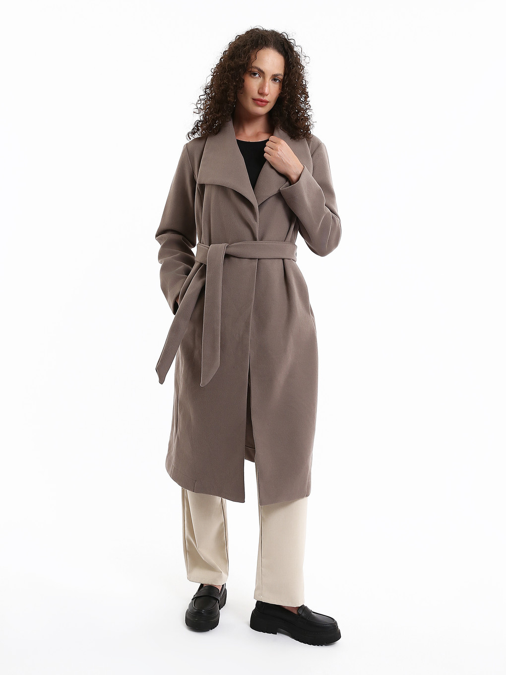 Jacket Collar Women's Cachet Overcoat-2