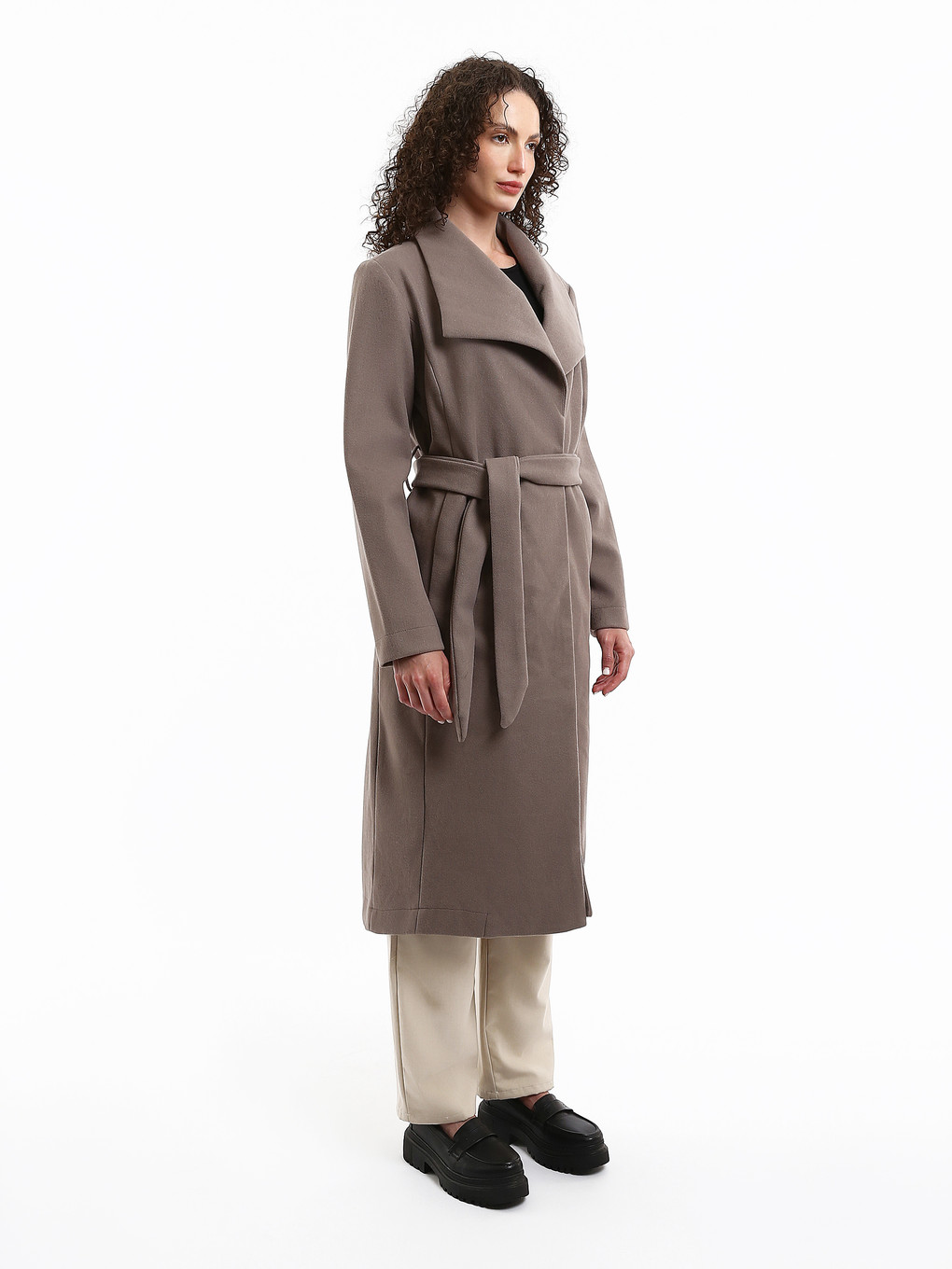 Jacket Collar Women's Cachet Overcoat-6