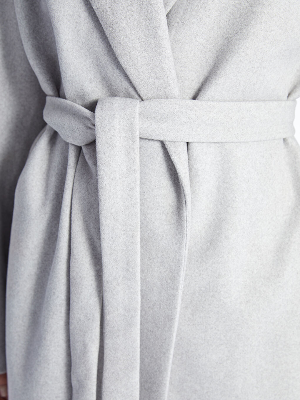 Manteau Cachet à Col Veste pour Femmes-3
