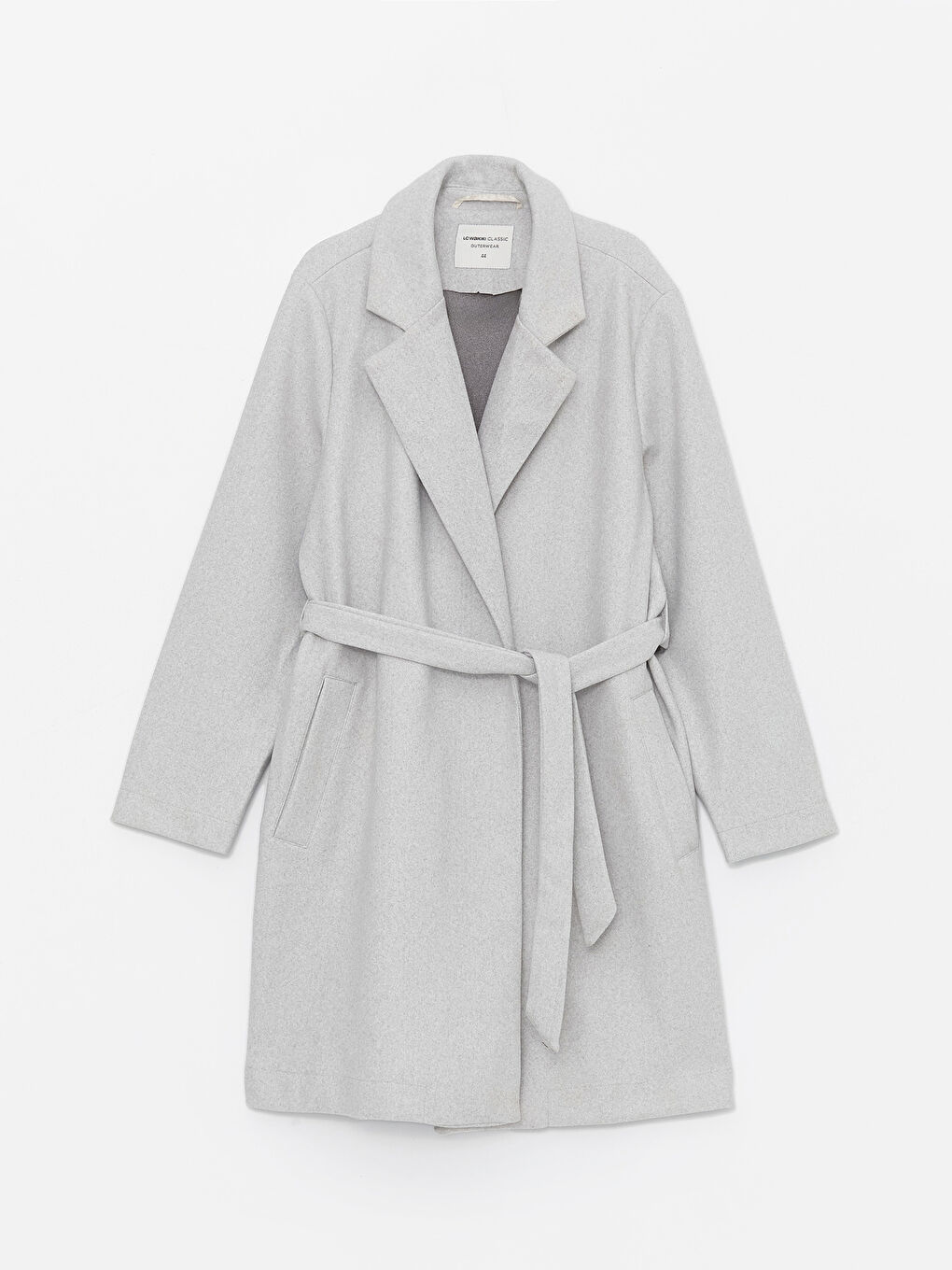 Manteau Cachet à Col Veste pour Femmes-6