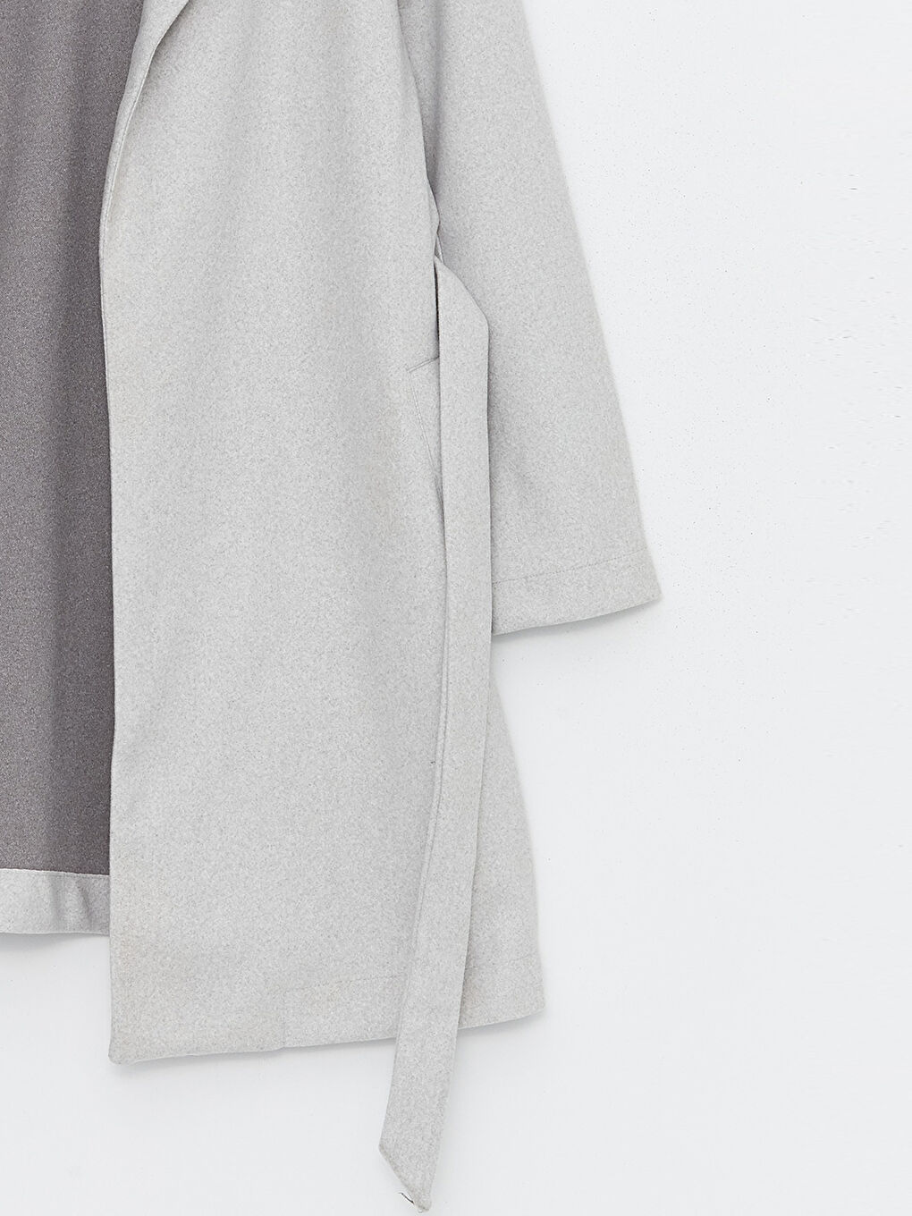 Manteau Cachet à Col Veste pour Femmes-8