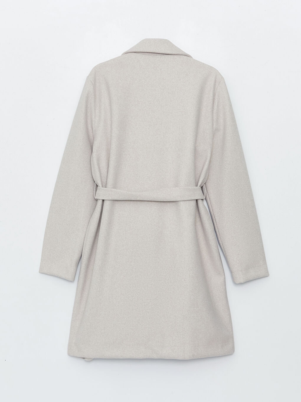 Manteau Cachet à Col Veste pour Femmes-6
