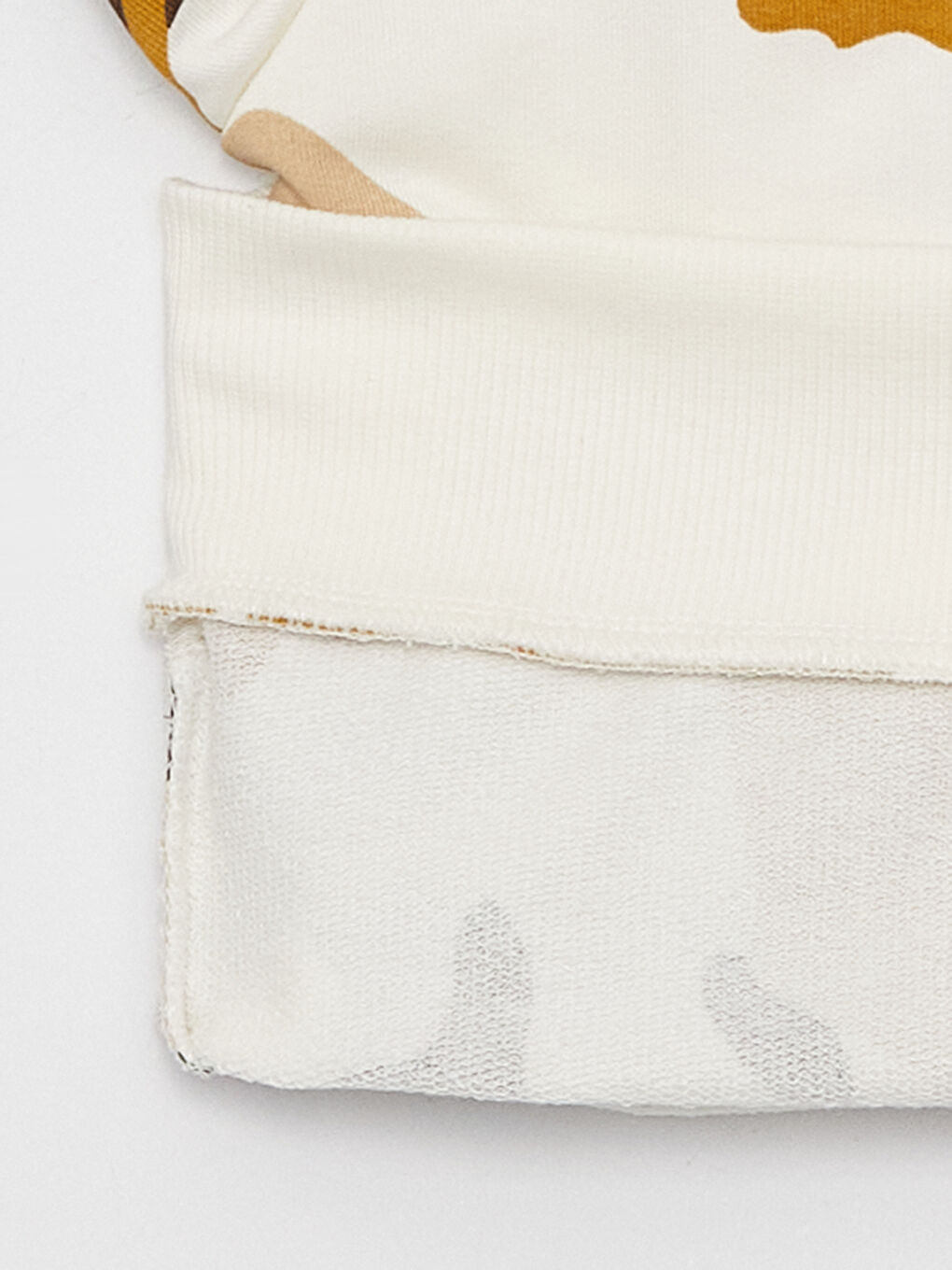 Ekru Baskılı Uzun Kollu Erkek Çocuk Hoodie-2