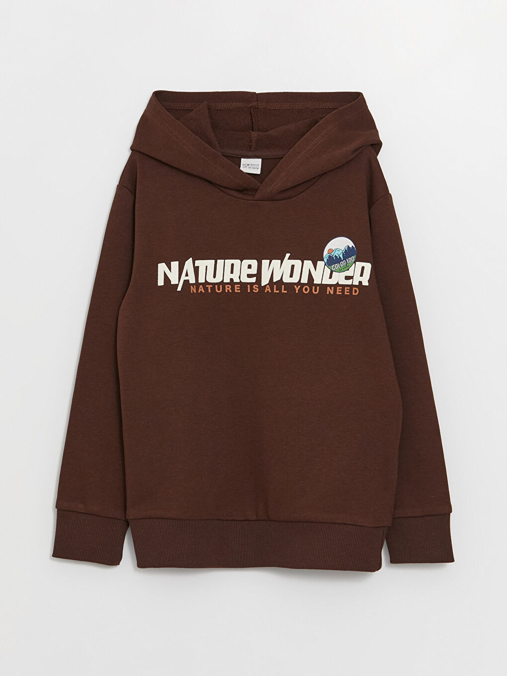 LCW Kids Bedrucktes Langarm Jungen Kapuzenpullover und Jogginghose -W3BL16Z4-JTW