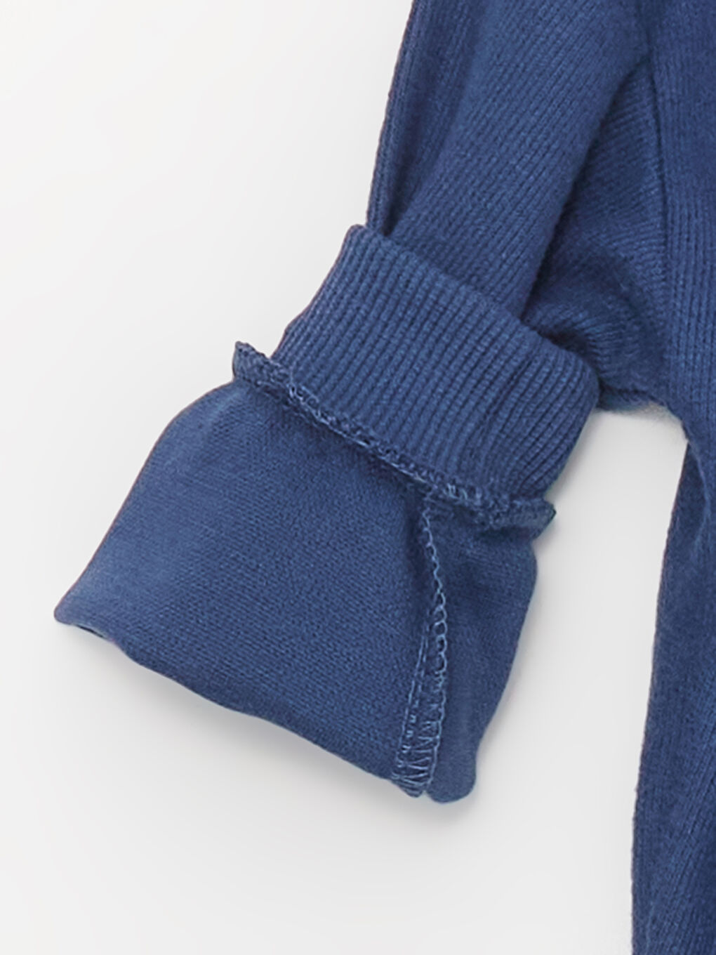 Mavi Bisiklet Yaka Uzun Kollu Erkek Bebek Sweatshirt ve Pantolon 2'li Takım-2