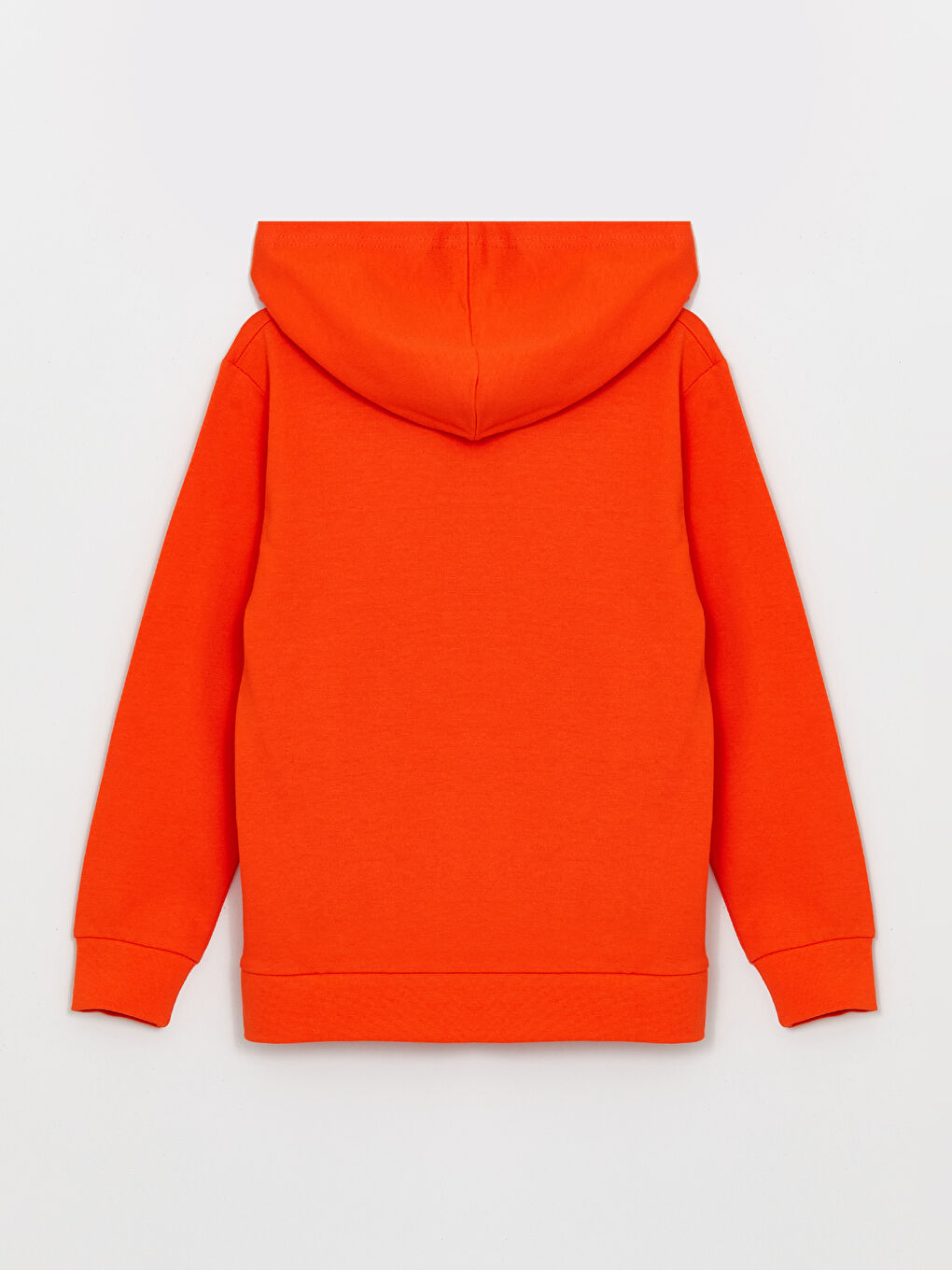 LCW Kids Canlı Turuncu Baskılı Uzun Kollu Erkek Çocuk Hoodie - 1