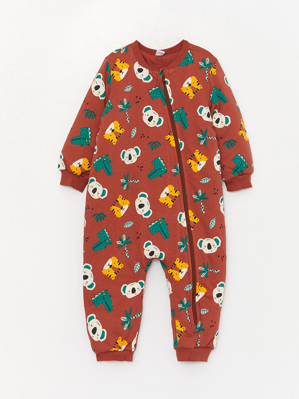 Kahverengi 2.5 Tog Elyaflı Unisex Bebek Uyku Tulumu