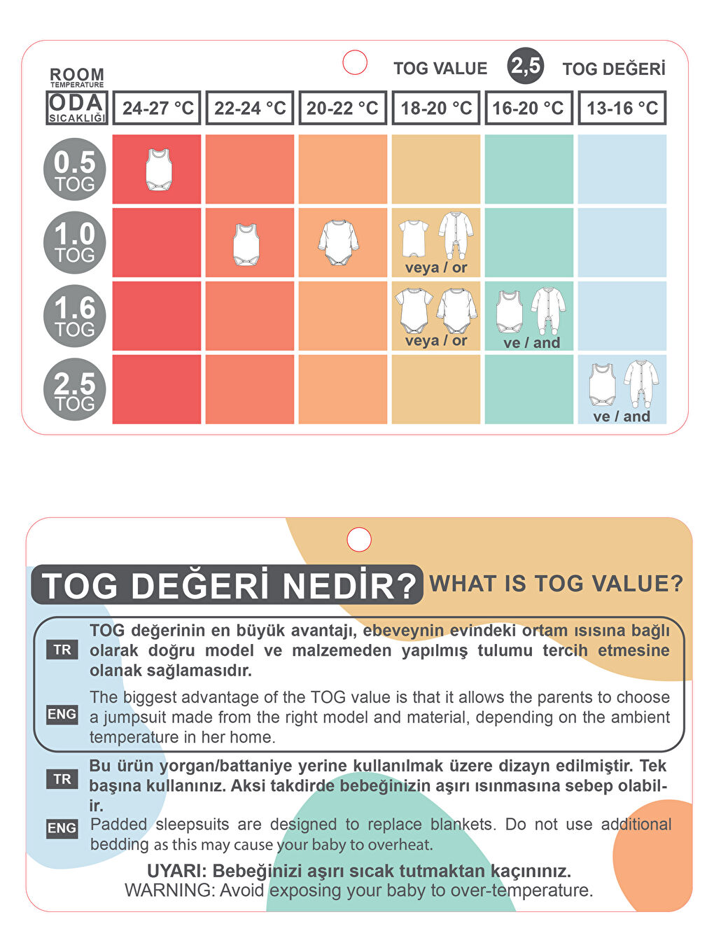 Kahverengi 2.5 Tog Elyaflı Unisex Bebek Uyku Tulumu-1