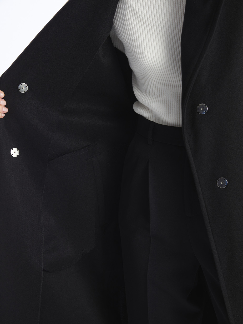 Jacket Collar Women's Cachet Overcoat-7