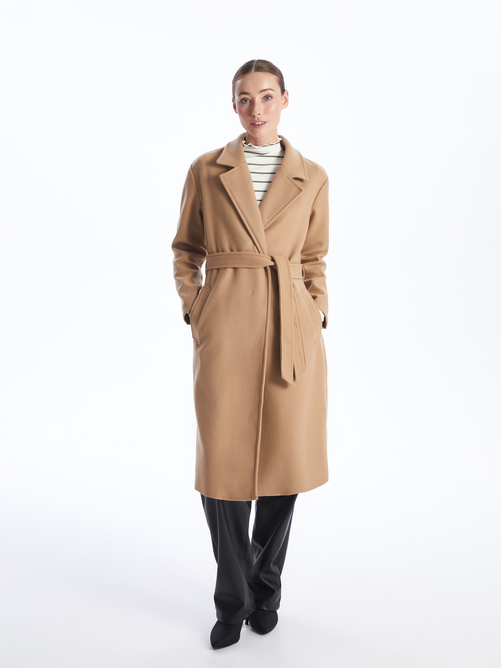 Jacket Collar Women's Cachet Overcoat-1
