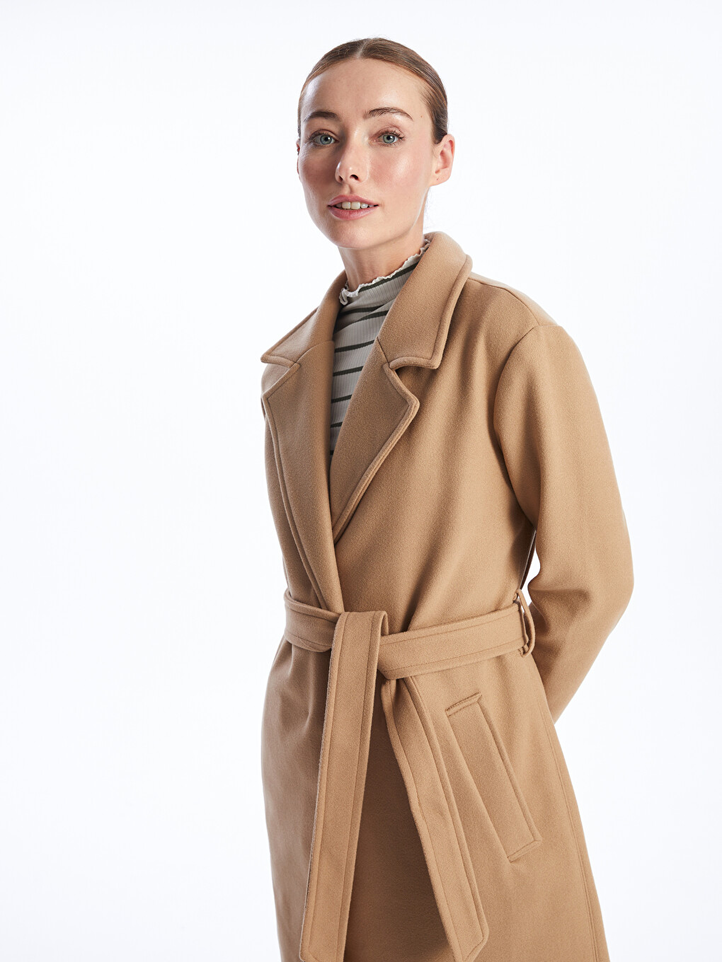 Jacket Collar Women's Cachet Overcoat-2