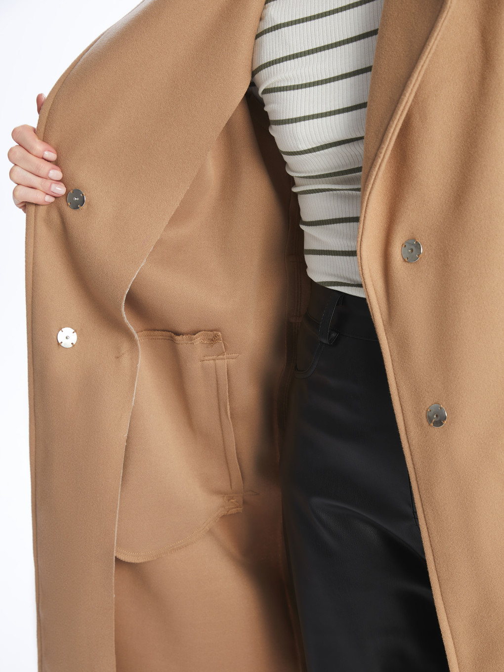 Jacket Collar Women's Cachet Overcoat-3