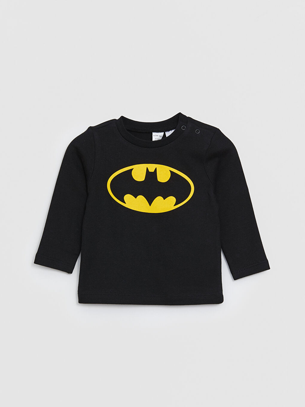 LCW baby Crew Neck Long Sleeve Batman Printed Baby Boy Pyjamas Set -W3BL46Z1-RQN