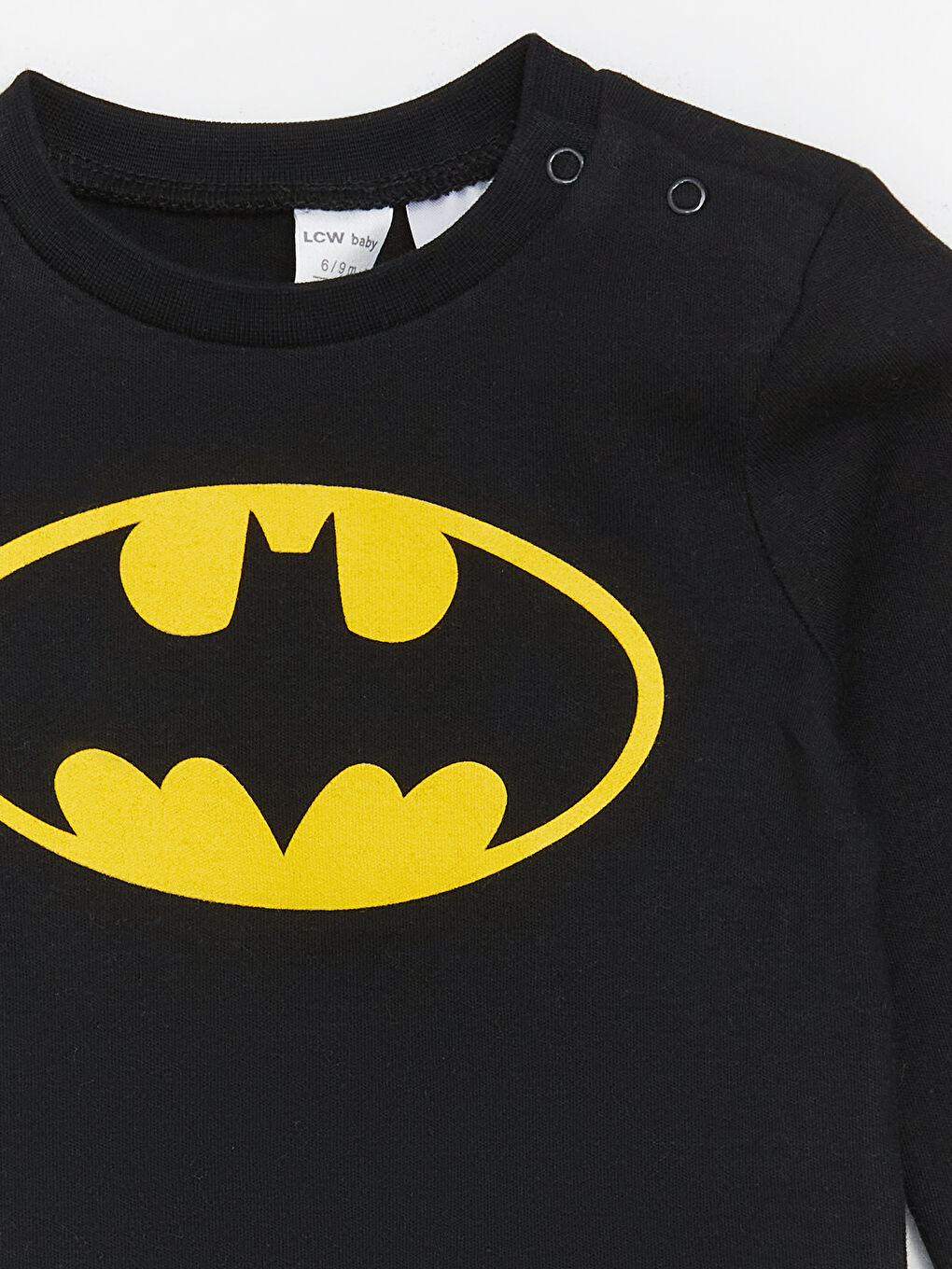 LCW baby Crew Neck Long Sleeve Batman Printed Baby Boy Pyjamas Set -W3BL46Z1-RQN