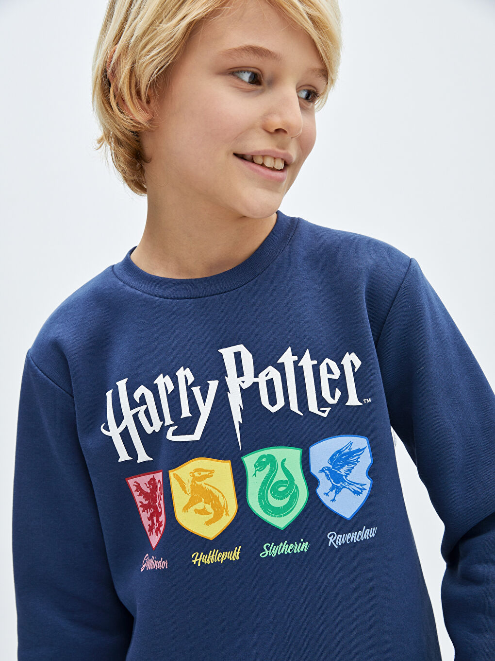 Sweat-Shirt Garçon Col Rond Harry Potter Imprimé Manches Longues