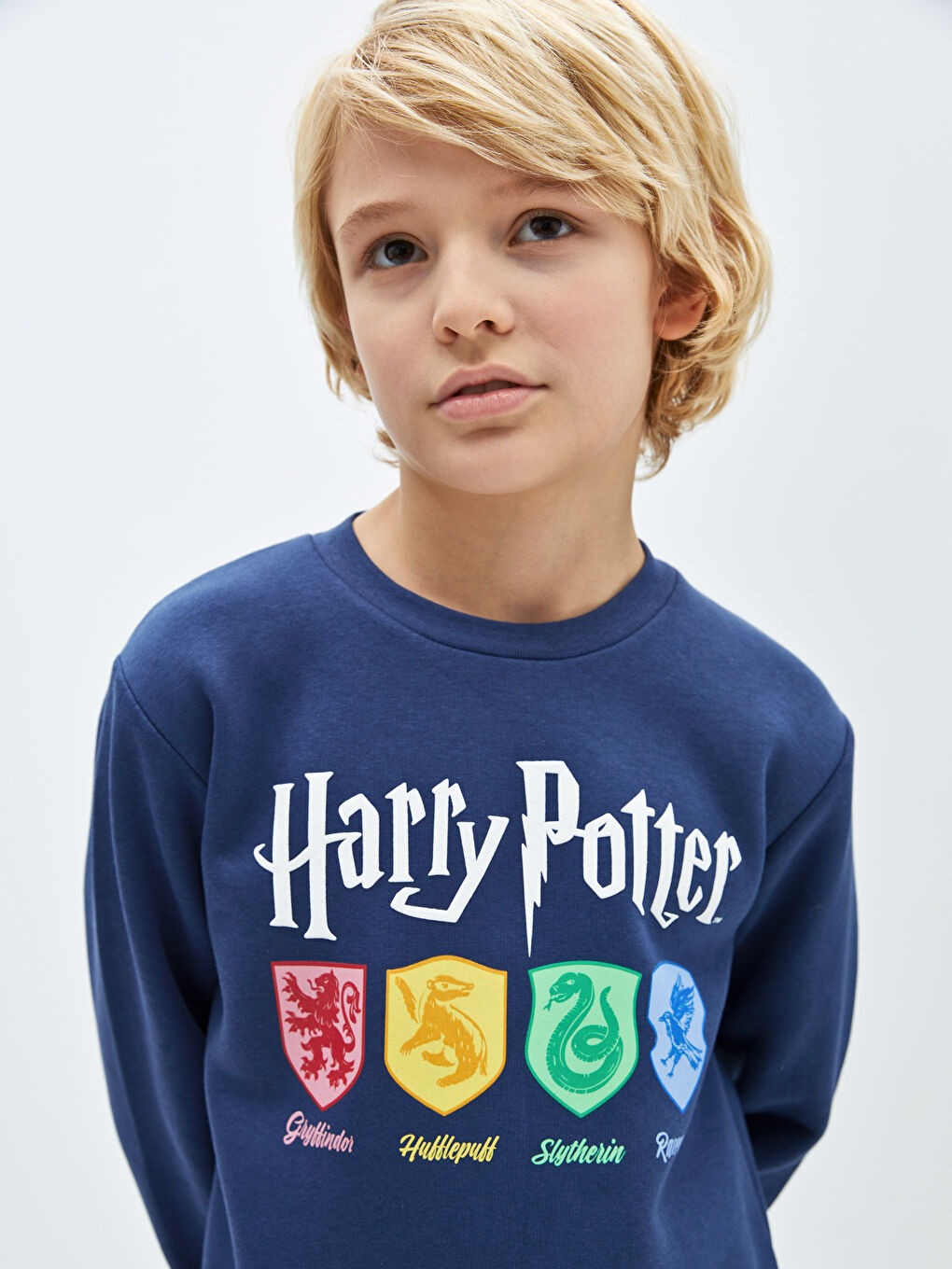Sweat-Shirt Garçon Col Rond Harry Potter Imprimé Manches Longues-1