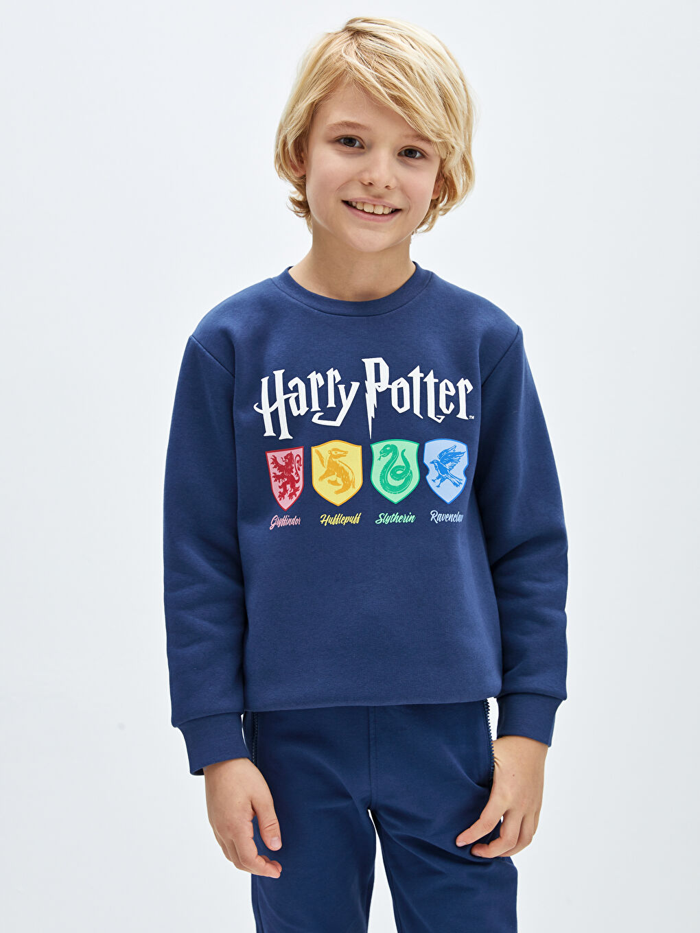 Sweat-Shirt Garçon Col Rond Harry Potter Imprimé Manches Longues-2