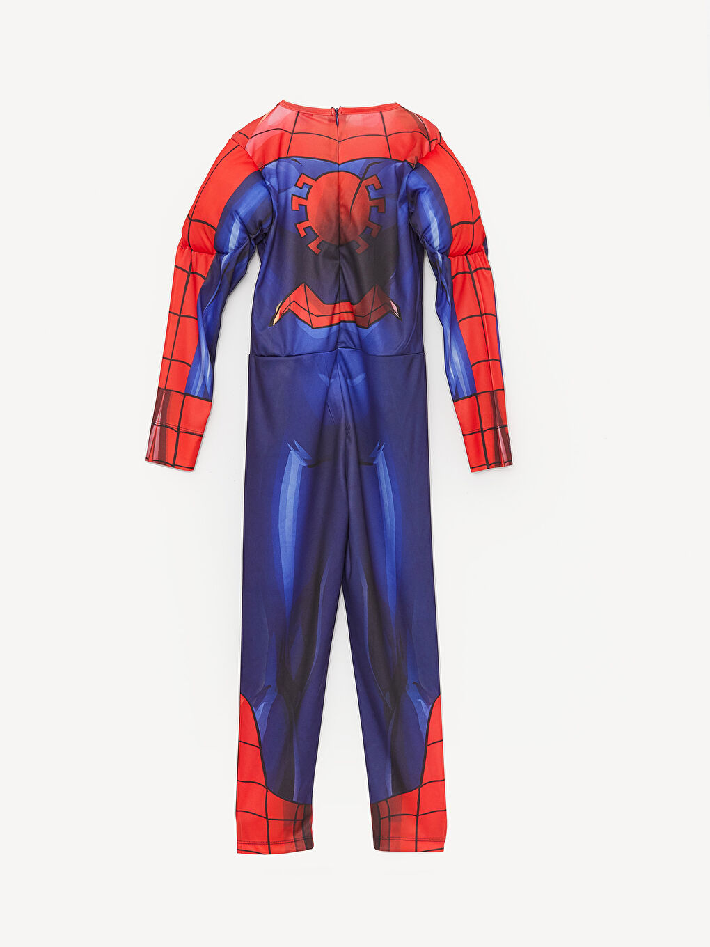 Kırmızı Bisiklet Yaka Spiderman Baskılı Uzun Kollu Erkek Çocuk Kostüm-2