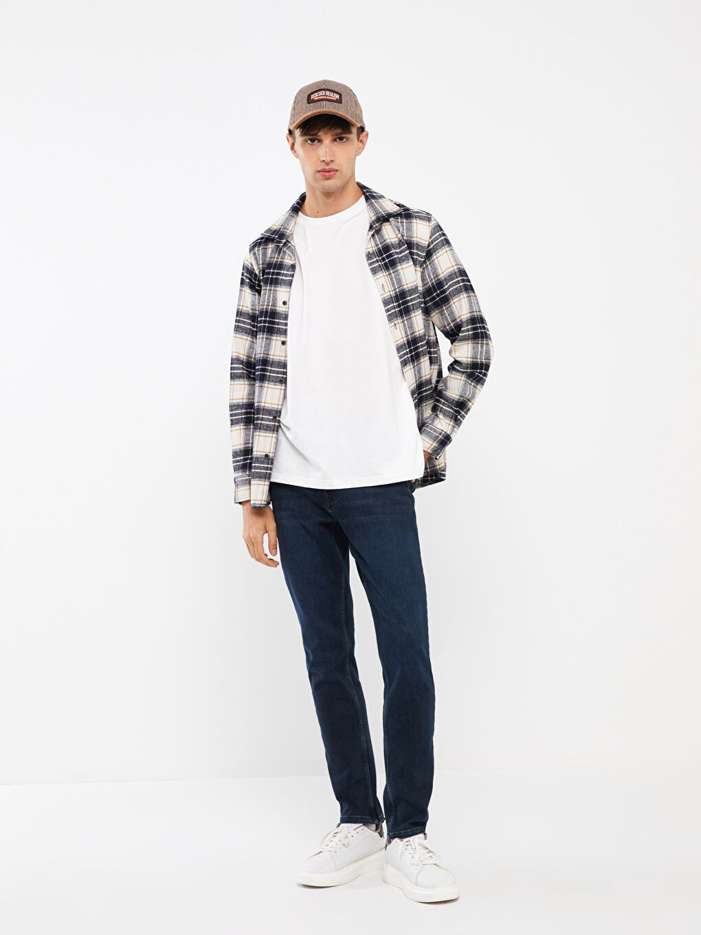 Lacivert Slim Fit Erkek Jean Pantolon