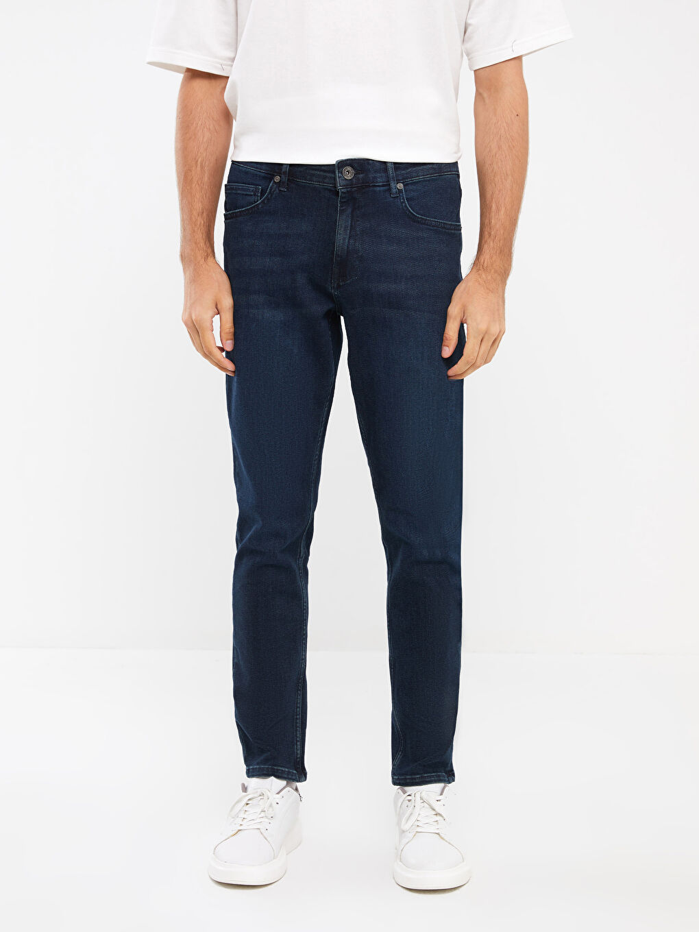 Lacivert Slim Fit Erkek Jean Pantolon-3