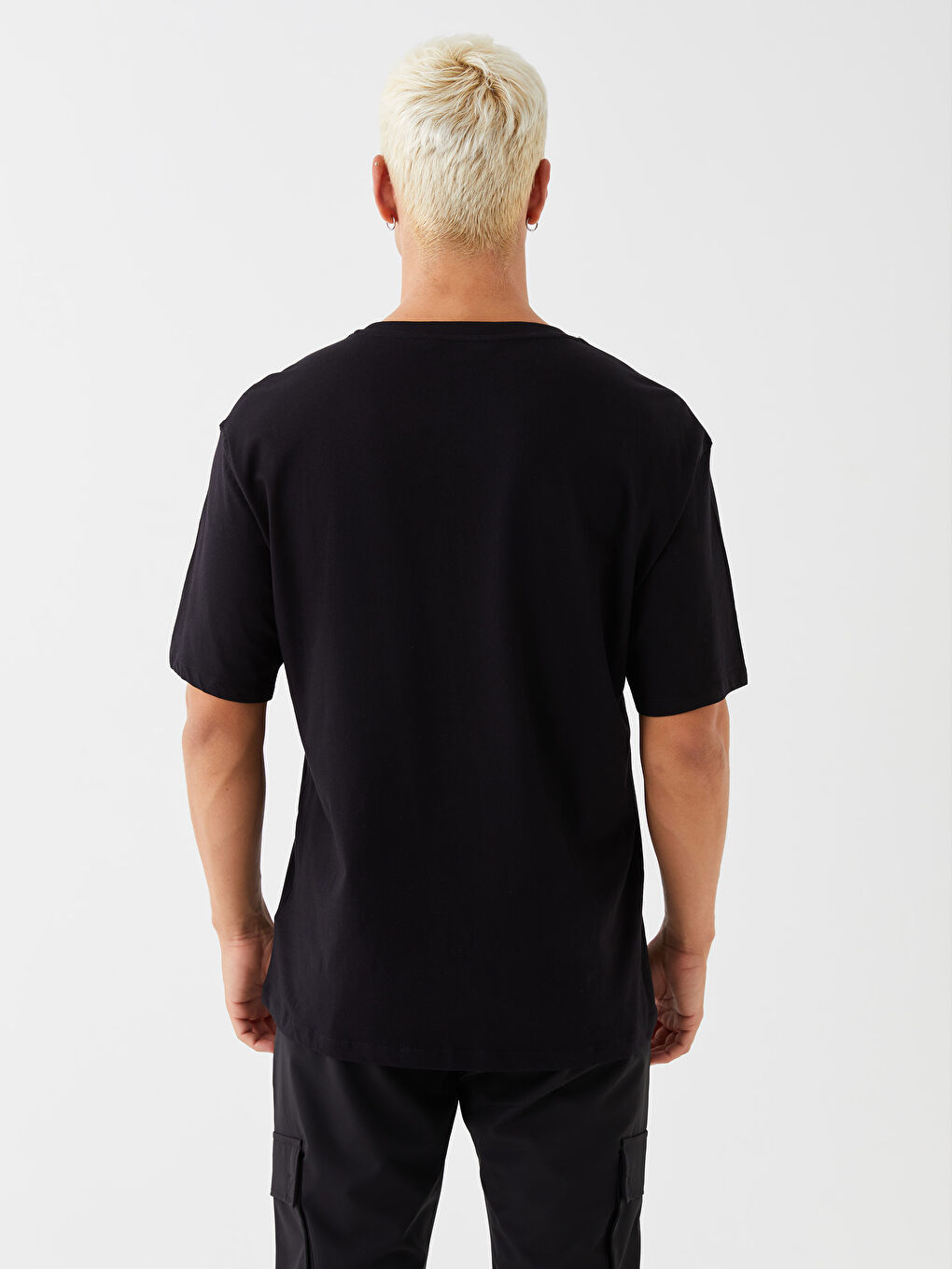 H12 Crew Neck Short Sleeve Printed Combed Cotton Men's T-Shirt-4