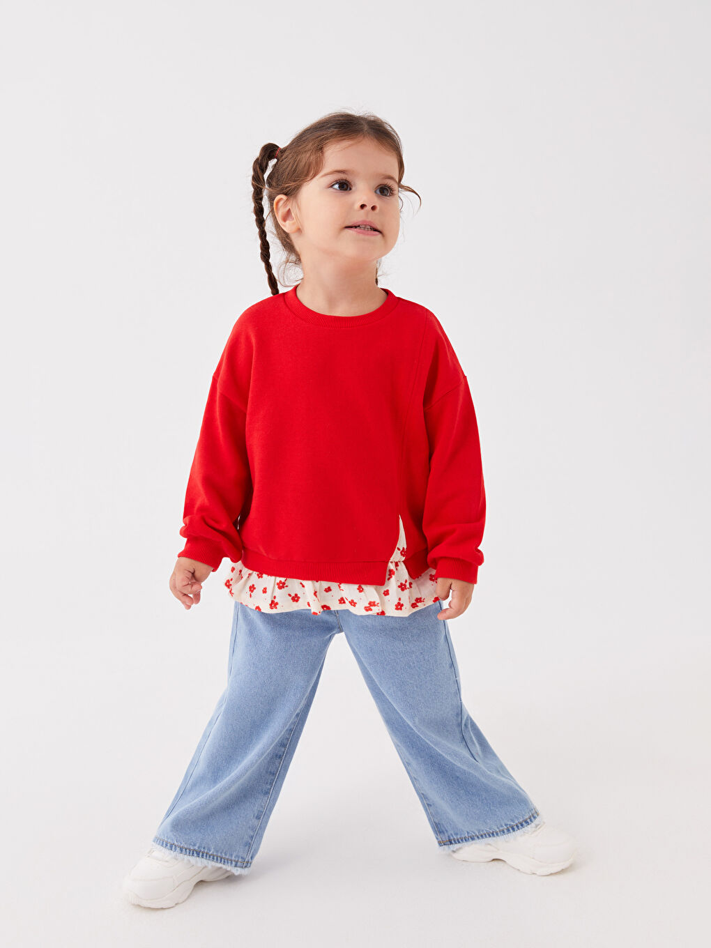 LCW baby Açık Mavi Rodeo Basic Kız Bebek Jean Pantolon - 1