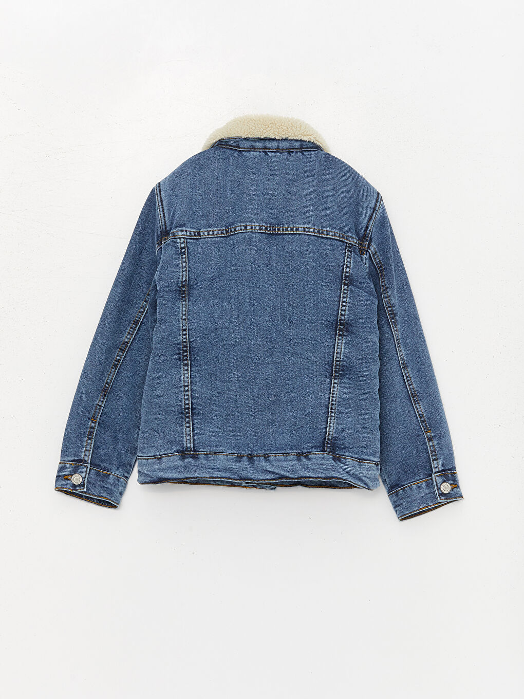 Fur Collar Boy Jean Jacket -W3BN78Z4-507