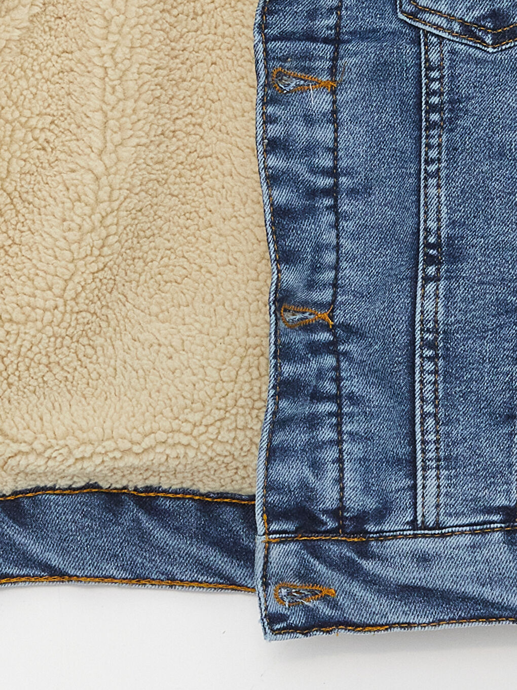 Fur Collar Boy Jean Jacket -W3BN78Z4-507