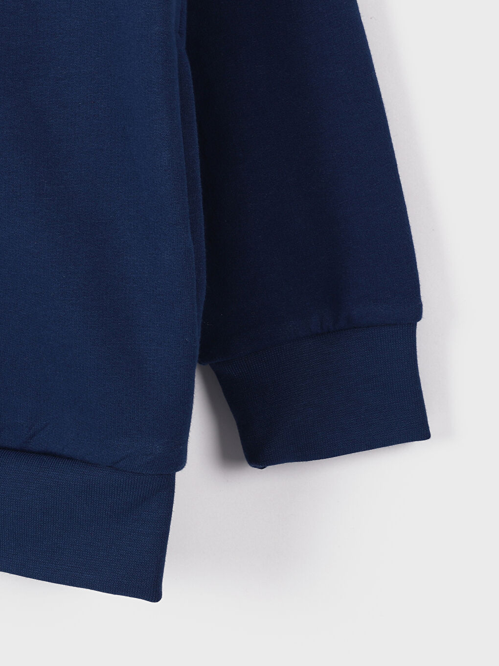 سويت شيرت بسحاب مطبوع بكابوش كم طويل للأولاد-3