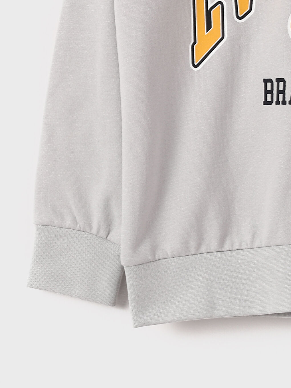 Hooded Printed Long Sleeve Boys' Sweatshirt-1