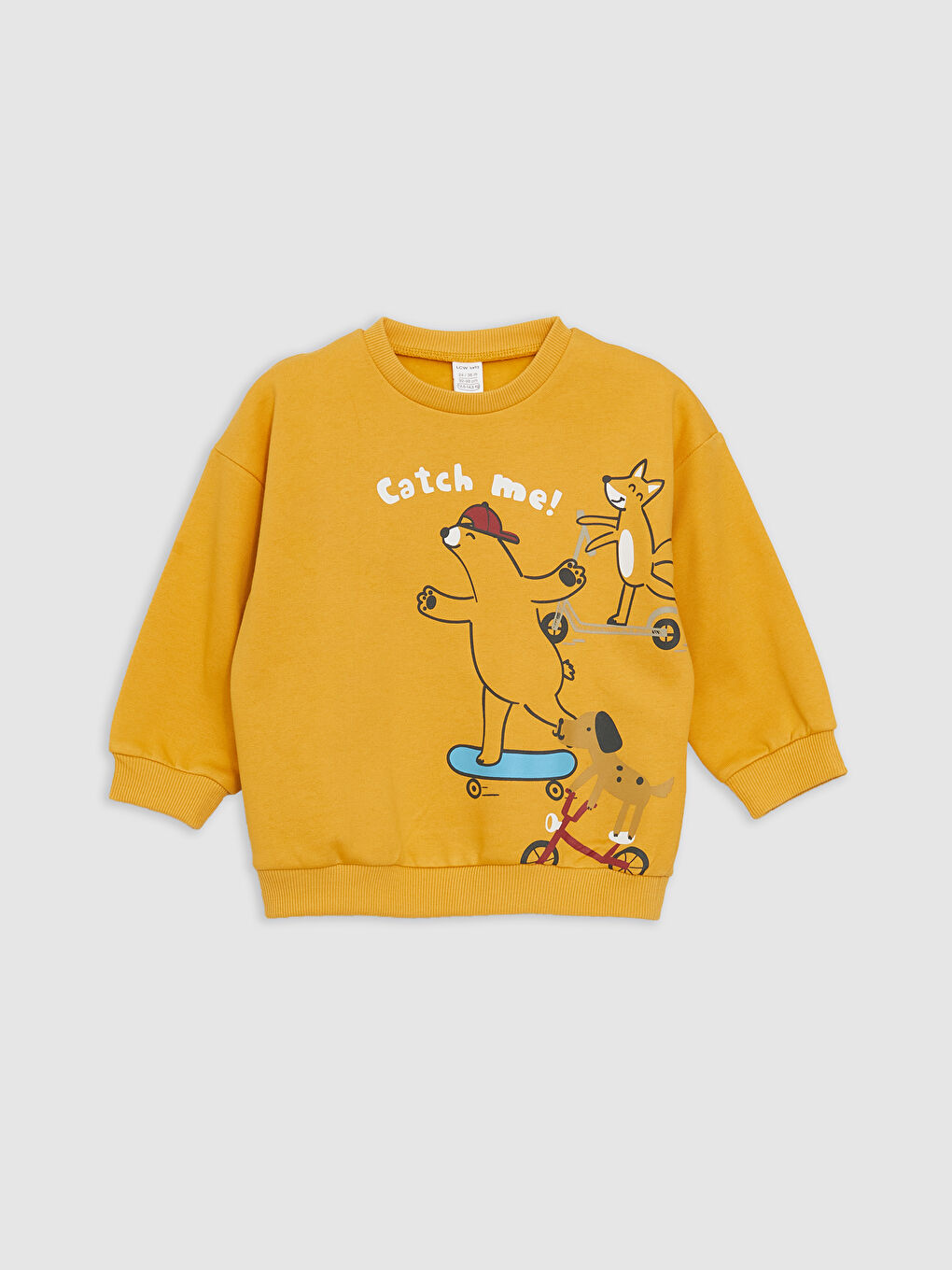 Crew Neck Long Sleeve Printed Baby Boys' Sweatshirt and Pants 2 Pack Set-1