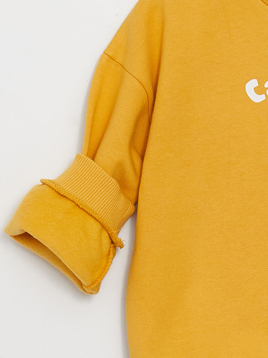 Crew Neck Long Sleeve Printed Baby Boys' Sweatshirt and Pants 2 Pack Set-5