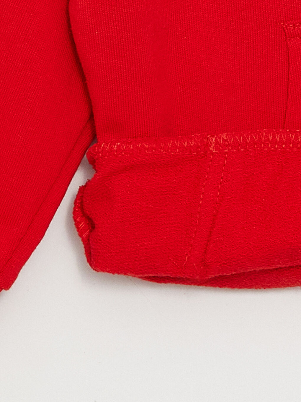 Kırmızı Bisiklet Yaka Uzun Kollu Baskılı Erkek Bebek Sweatshirt ve Eşofman Altı 2'li Takım-3