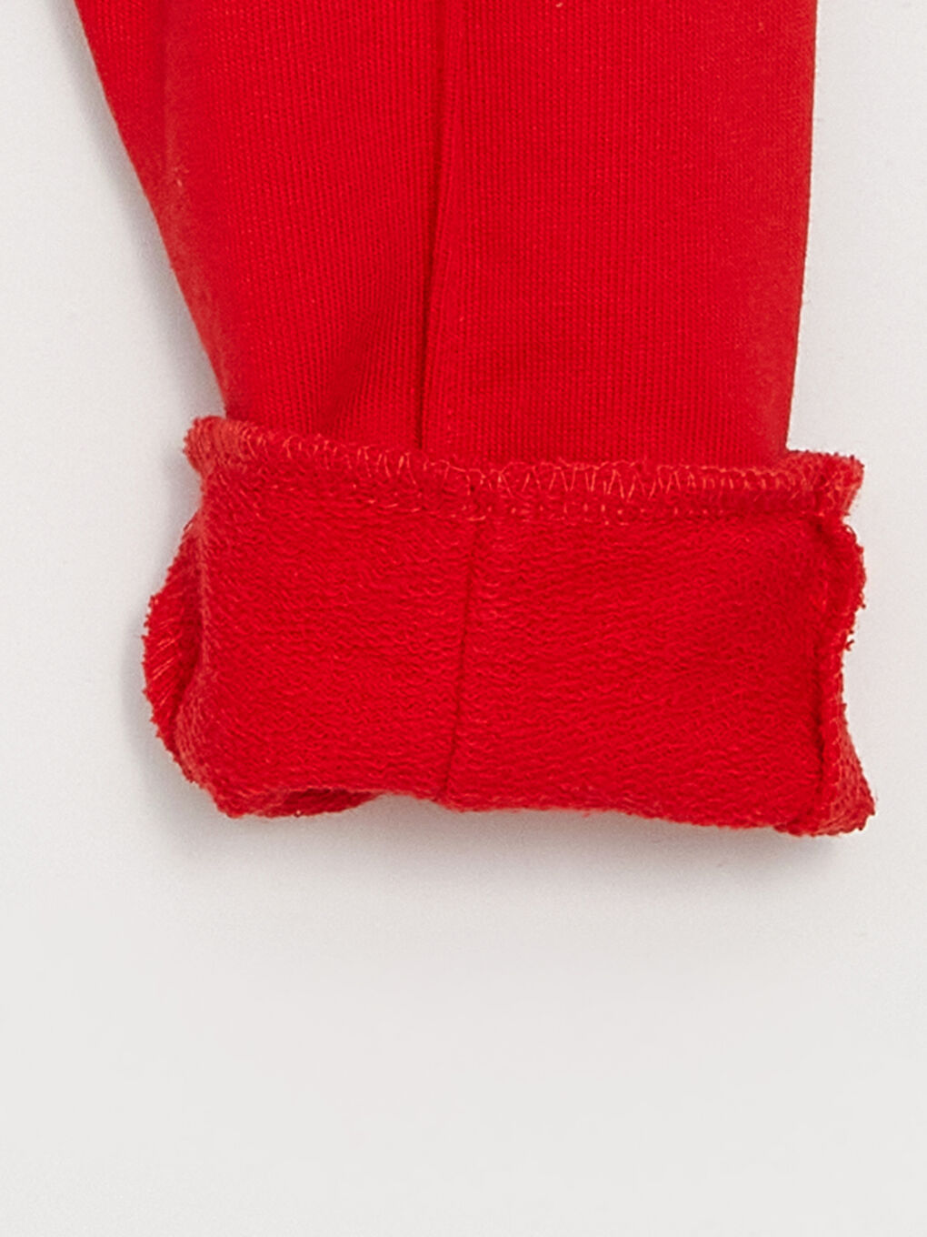 Kırmızı Bisiklet Yaka Uzun Kollu Baskılı Erkek Bebek Sweatshirt ve Eşofman Altı 2'li Takım-4